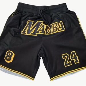 Black and Yellow Men's Shorts